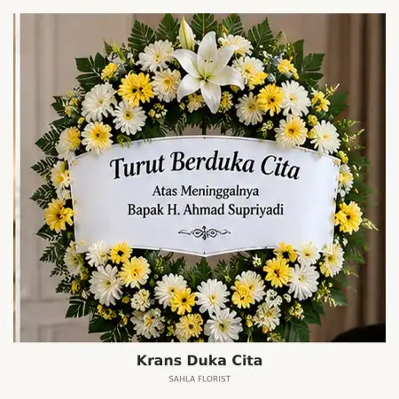 Krans Bunga Duka Serdang Bedagai